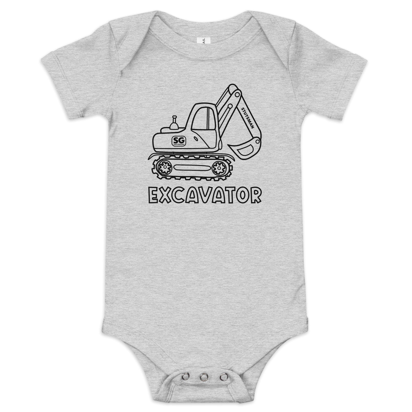 Baby Excavator Onsie