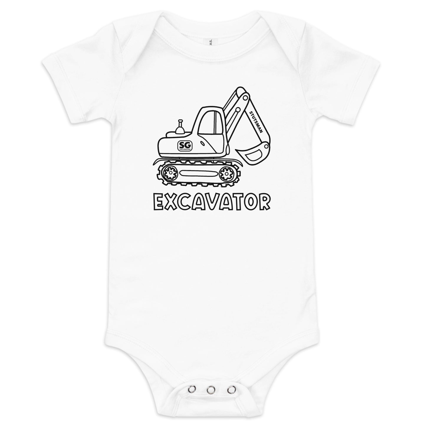 Baby Excavator Onsie